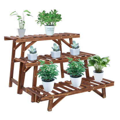 Freestanding 3 Tier Plant Display Shelves